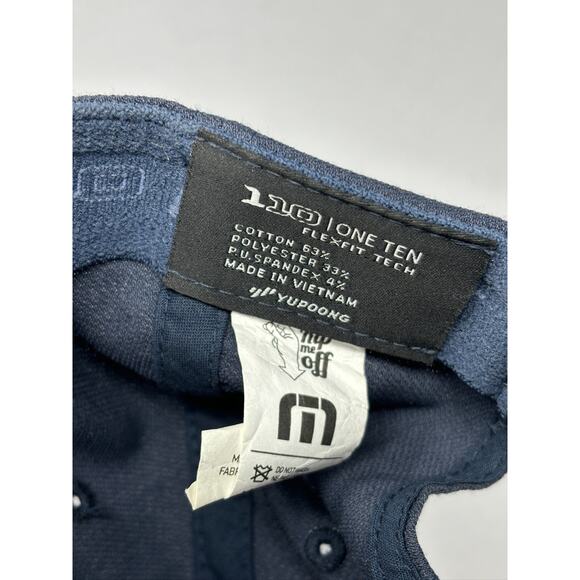 Travis Matthew Snapback 110 One Ten FlexFit Spell Out Hat Cap Blue - Picture 7 of 12